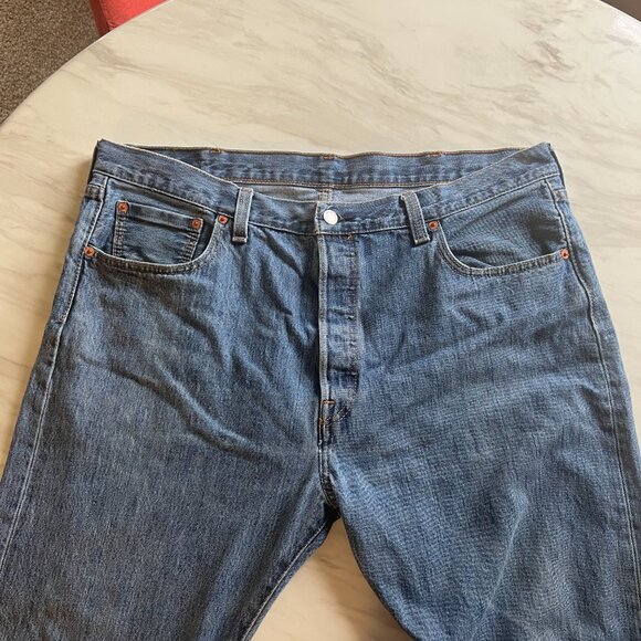 Levi's 501 Button Fly Jeans Size 40 Waist 30 Length - Picture 11 of 13